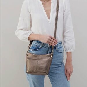 NWT HOBO Metallic Bronze Crossbody Bag